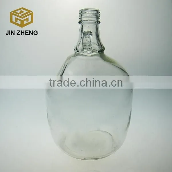 3000ml clear glass wine bottle with handle china manufacture