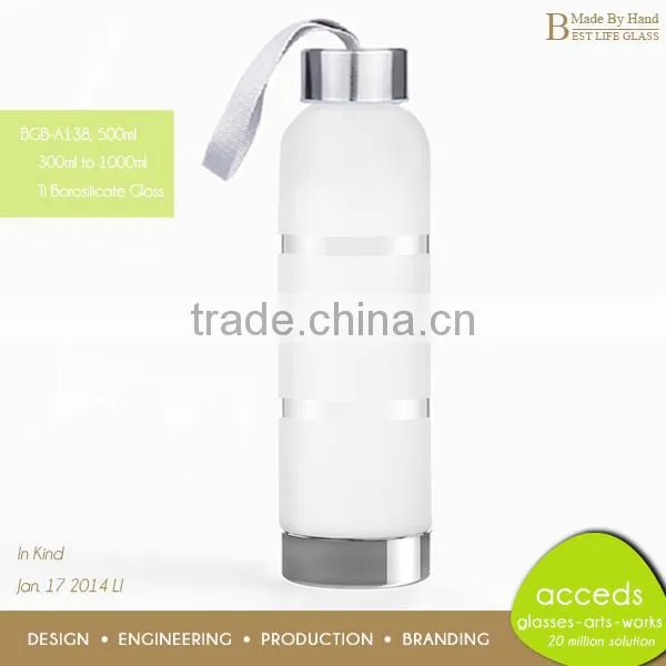 500ml New Drink Bottle with colored silicone cap