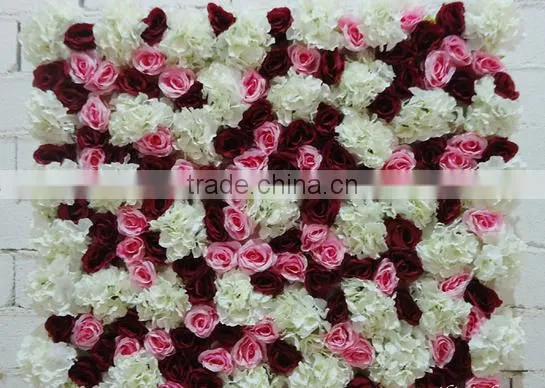 SJ11301106 Factory outlet flower backdrop/flower wall mat/hydrangea flower mat hedge