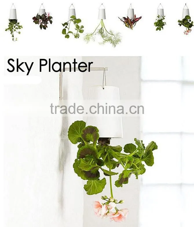 Creative Hanging Decorative Plant Pots Indoor,Colored Plastic Plant Pots