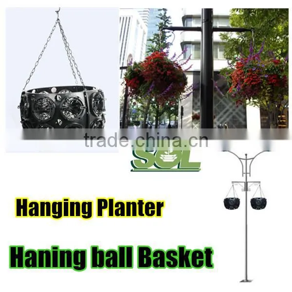 Hot Sale New design Decorative Garden flower making pot hanging ball shaped planter