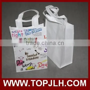 Non woven promotional sublimation printing tote bag for wholesale
