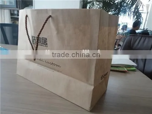 Logo Printed Customer Design Color Paper Bag of Kraft Paper with Handles