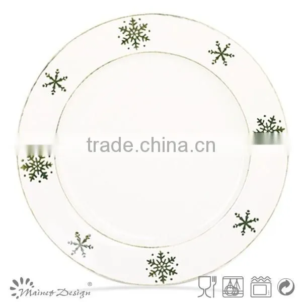 ceramic christmas plate/christmas plate