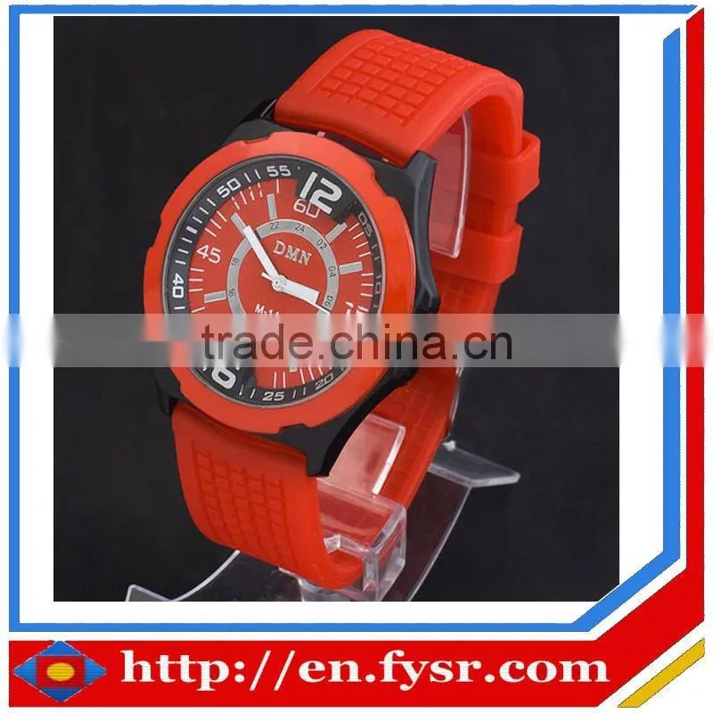 New promotion silicone quartz watches, japan movt