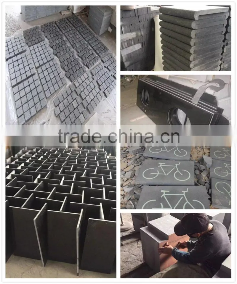 G684 black basalt swimming pool stone coping