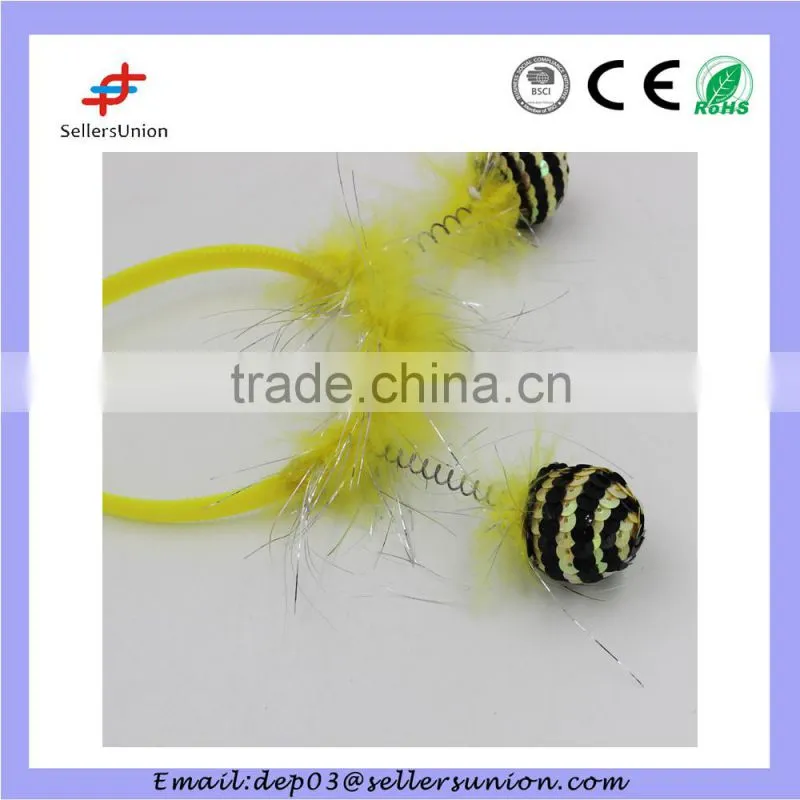 2015 Feather Bling Bling Sequins Ball Party Hair Accessories For Kids