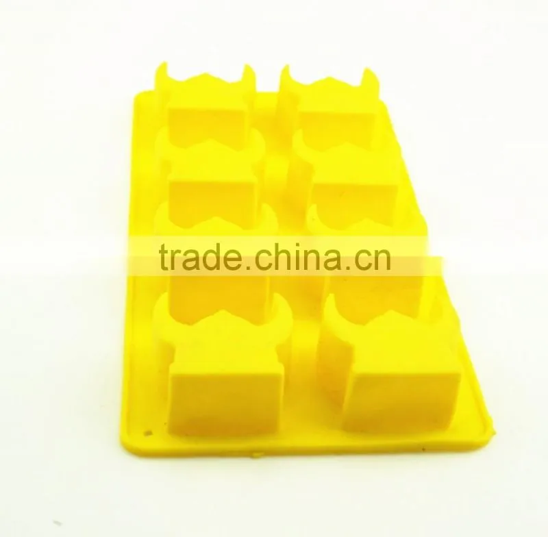 11195 cow head shaped silicone chocolate mould and mold
