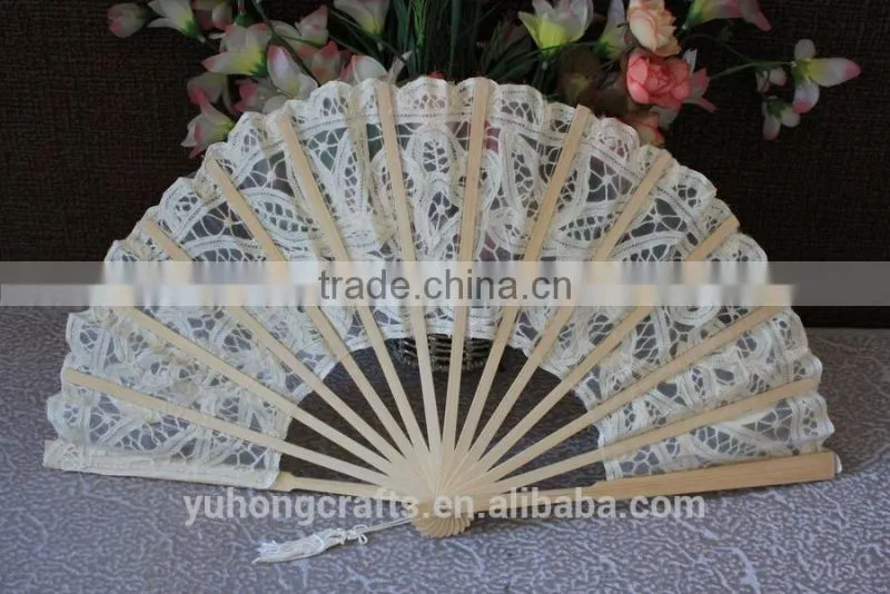 Vintage victorian lace fan for wedding