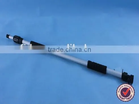 triangle head soft hair water flow through boat cleaning brush with telescopic handle