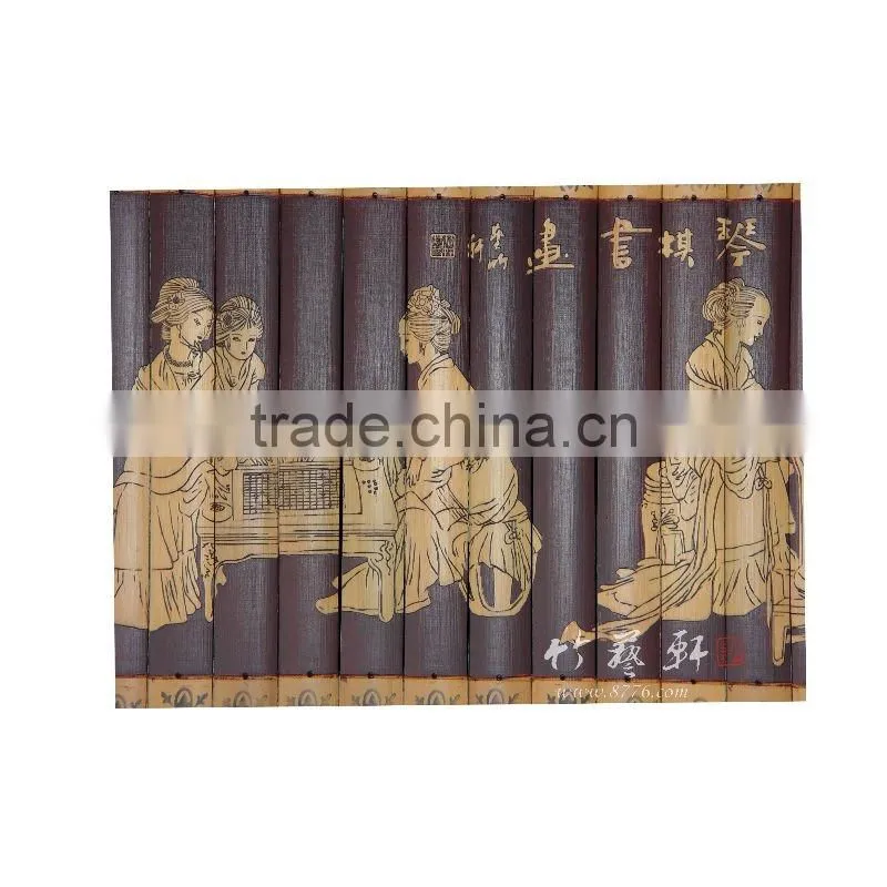 bamboo painting handicraft
