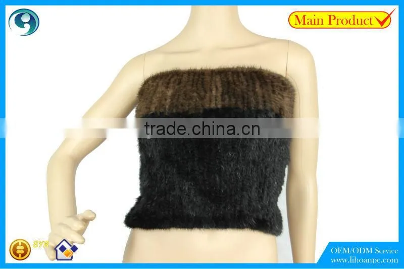 High Quality Knitted Mink Scarf