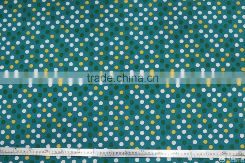 waterproof fabric for umbrella/240t pongee print fabric 100% polyester dot fabric