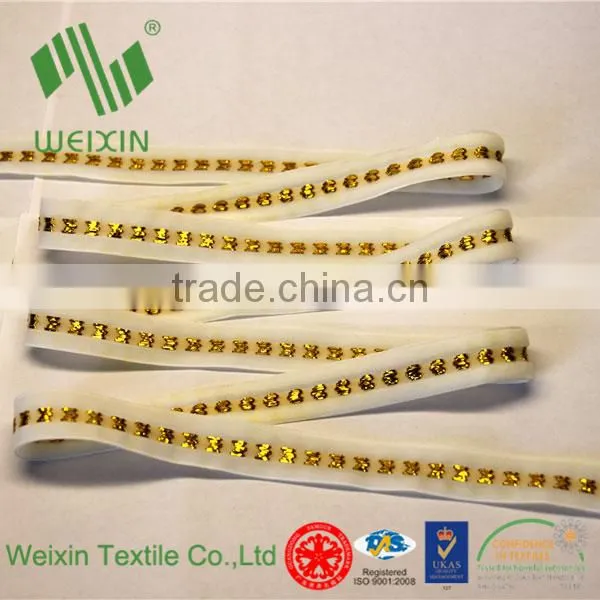 Picot Edging Side Elastic Trimming Lingerie Purfle