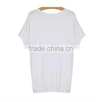 korean style short sleeve white women t shirts