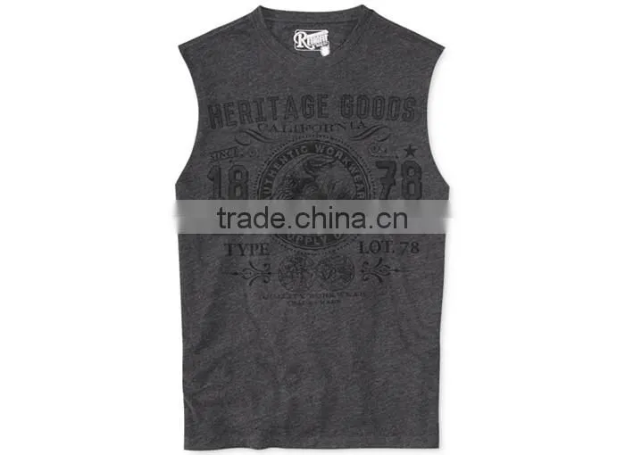 100% combed cotton high top quality fitness wholesale tank top men