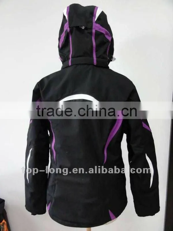 Women ourtdoor clothing brands insulated jacket with hood windproof&waterproof