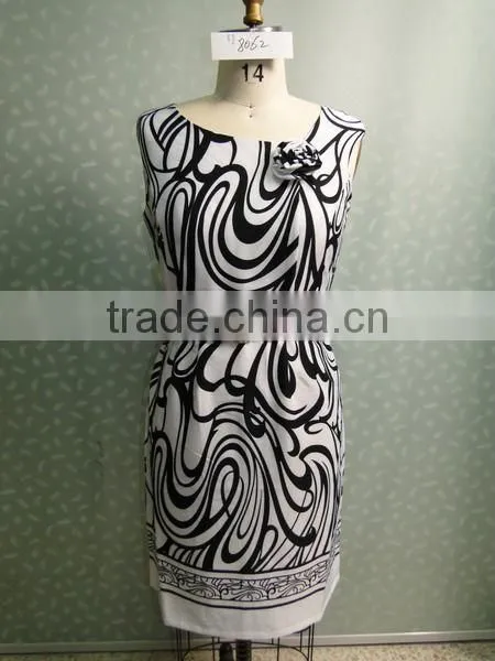 2015 women casual dresses with flower