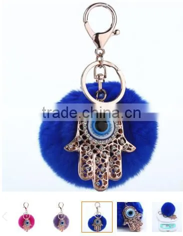 shiny unicorn horse animal fur pom pom keychain bag charms unique faux fur ball bag charms 2017 keychain premium gifts