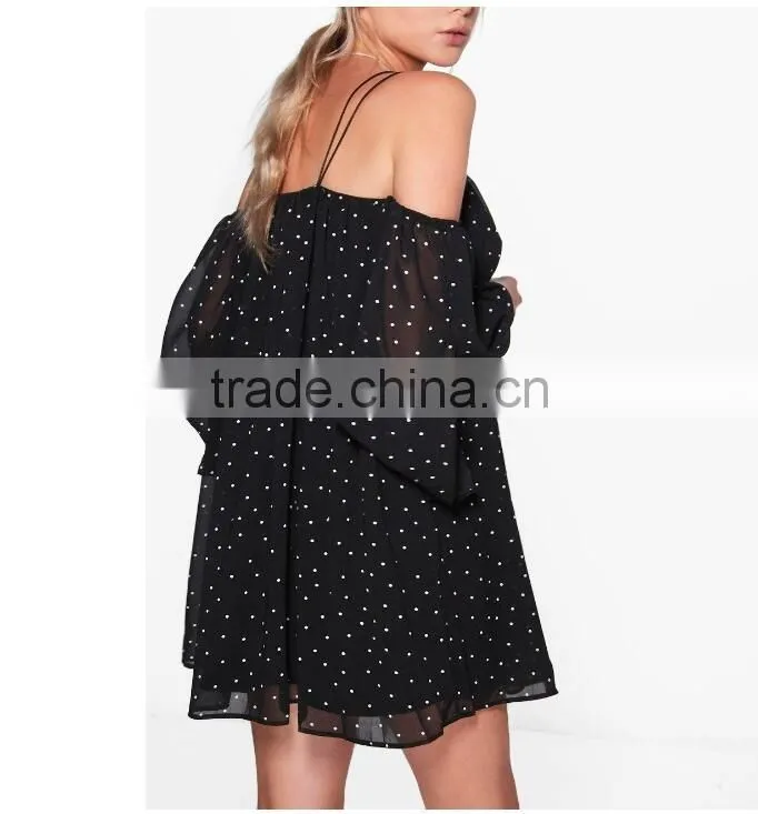 New Design Summer Female Chiffon Sexy Shirt V-neck Sleeveless Chiffon T-shirt