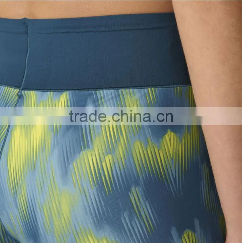 Custom Run Women Activewear Spandex Colorful Leggings Printed Yoga