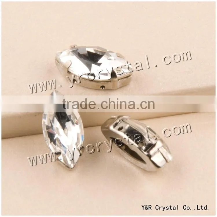 Navette crystal fancy stone 5*10mm,7*15mm, 9*18mm crystal clear color with setting