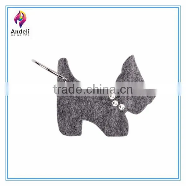 customized car key holder for promotion wool felt keyring