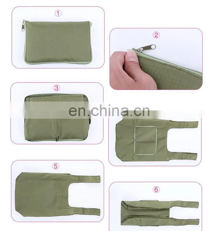 Wholesale customized tote bag folding shopping bag suppermarket shopping bag portable 2017