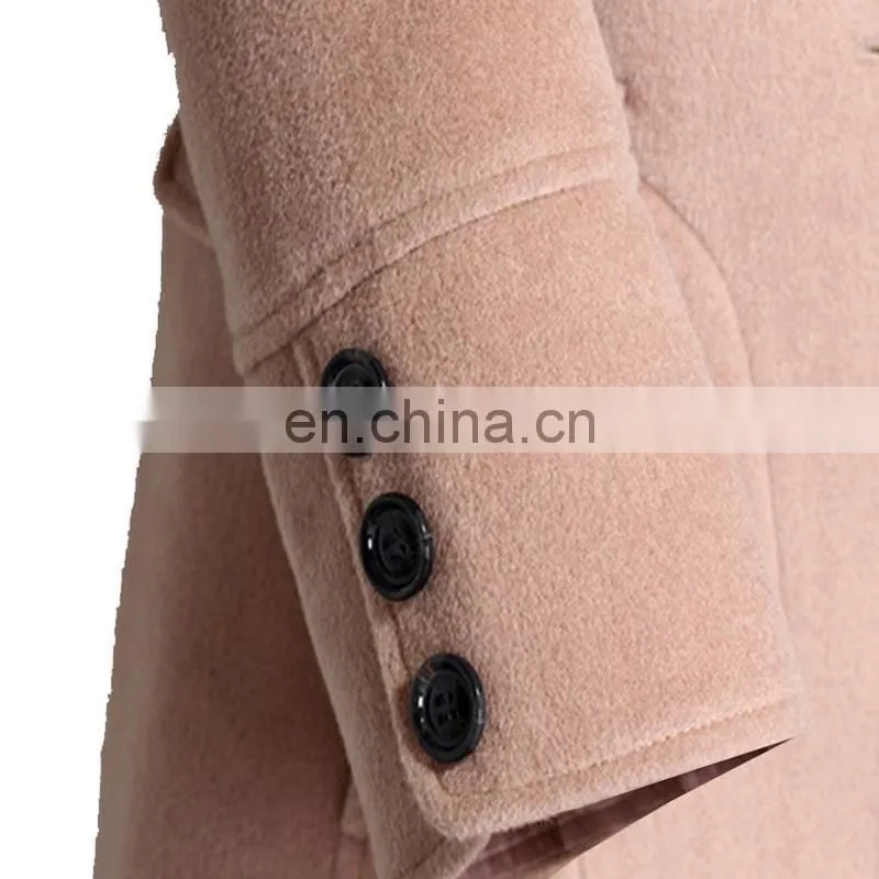 2017 The latest Korean deign women winter coat with 100% wool