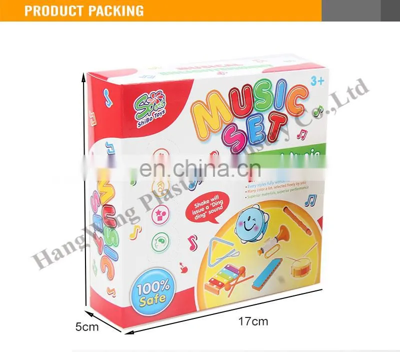 2015 New Design measuring music set wooden rattle