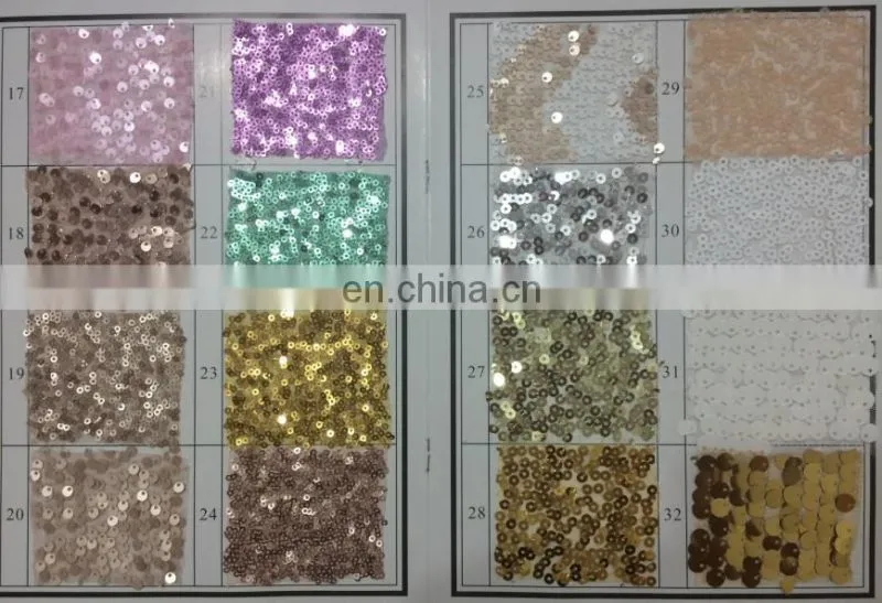 C433C champagne gold spandex sequin wedding decoration elastic chair sash with buckle