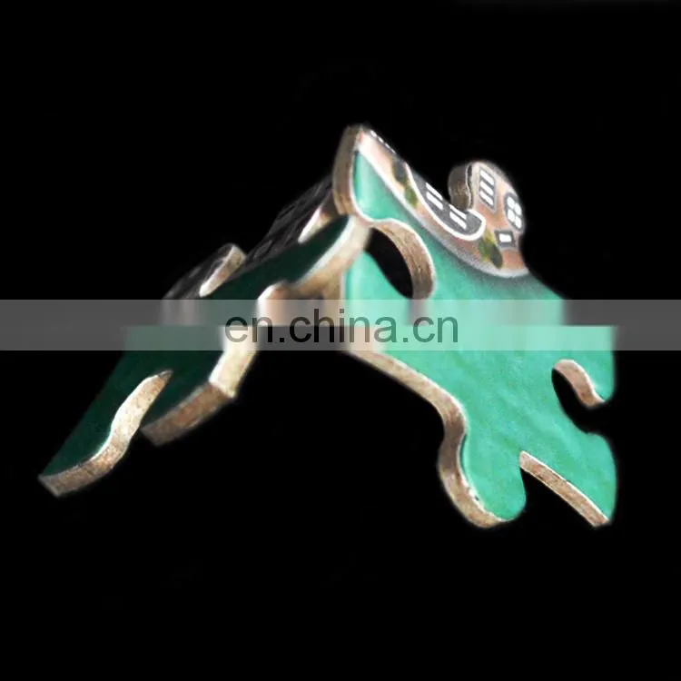 12 pieces high quality glossy lamination educational jigsaw puzzle