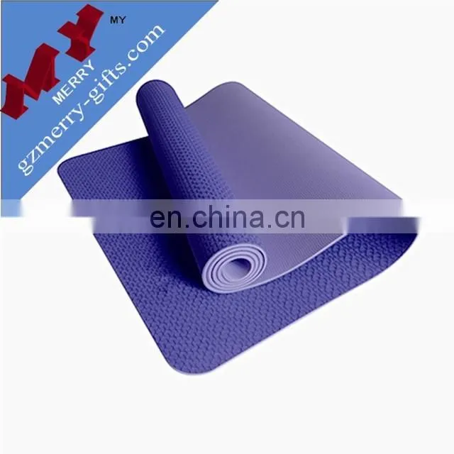 Guangzhou factory double layers eco TPE yoga mat manufacturer / wholesale mat for yoga