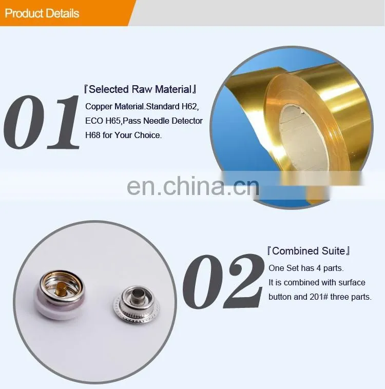 Nylon Cap Metal Snap button BM10803