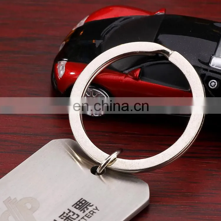 Custom metal keychain square keychain with logo souvenir gift