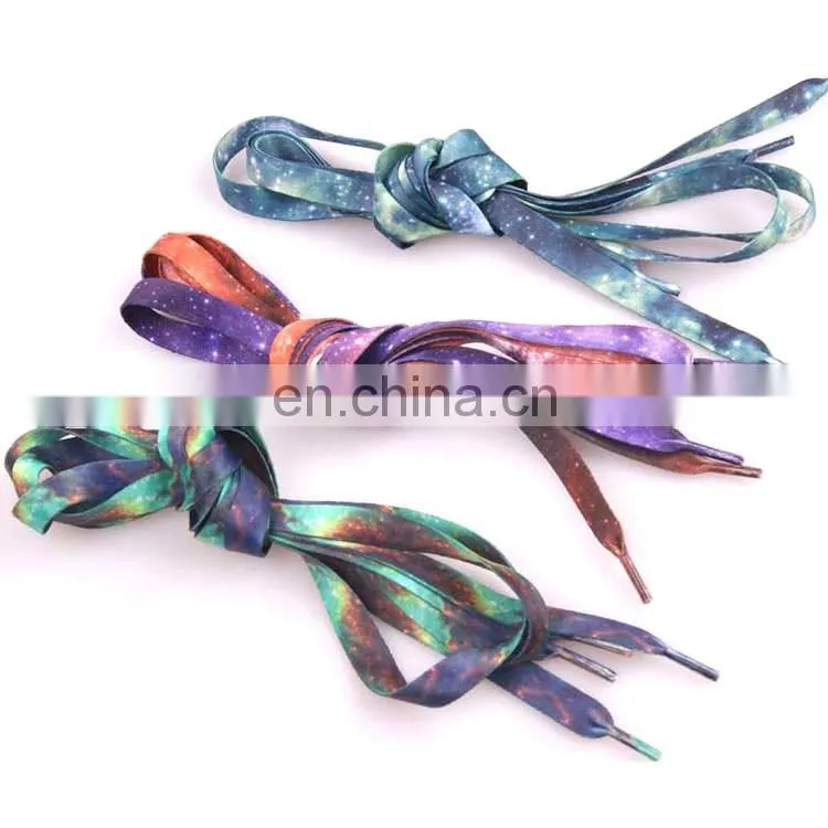 Custom printed Wholesale Sublimation flat shoelaces