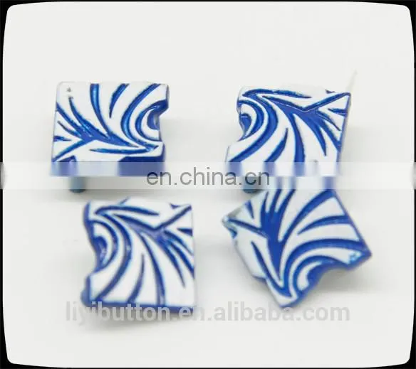 round metal clothing label, decorative contrast tin garment label with cheap price