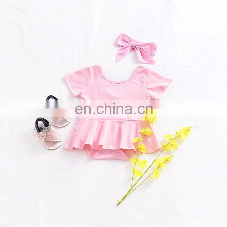 New Fashion Infants & Toddler Clothes Summer Baby Cotton Princess Girls Dress Romper