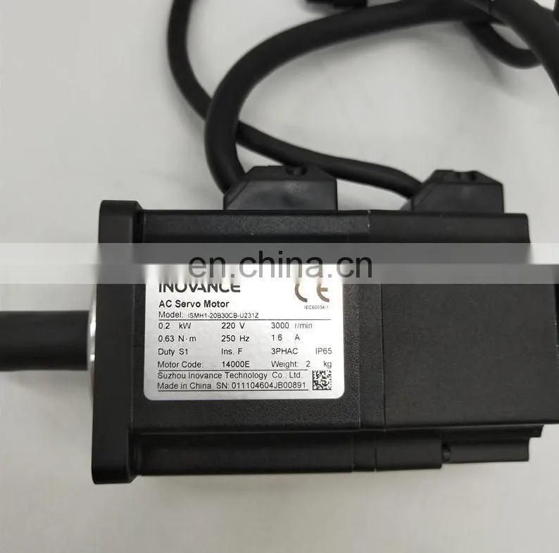 200w Low Capacity Inovance Electric Sewing Machine Servo Motor Drive ISMH1-20B30CB-U231Z