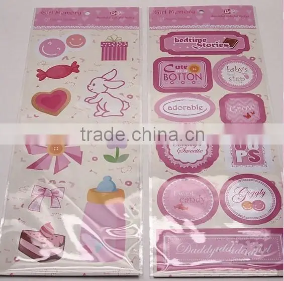 christmas decoration 3D Handmade Paper Sticker