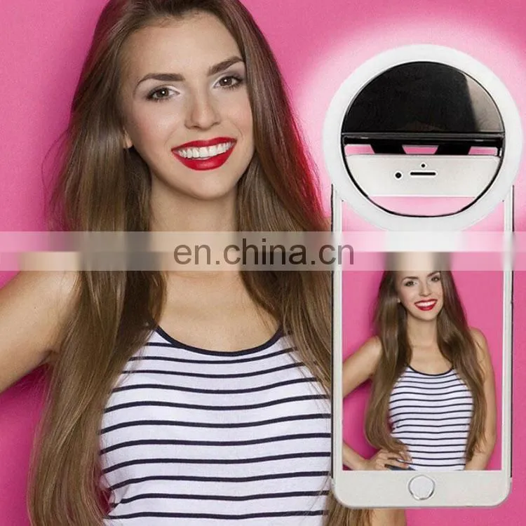 Rechargeable beauty portable photo studio fill light LED Ring Fill Lights for Cell Phone