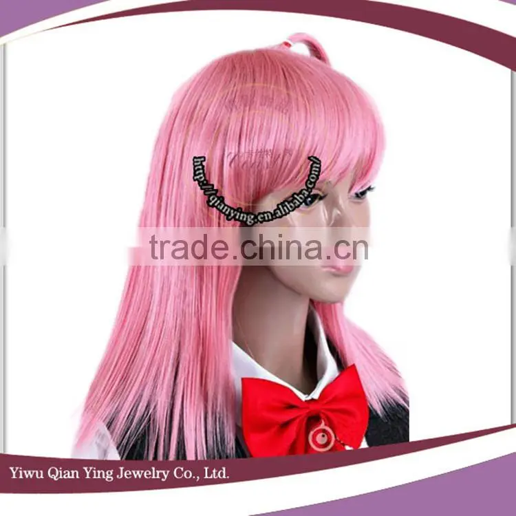 nice synthetic short cute japanese striaght pink cosplay wig