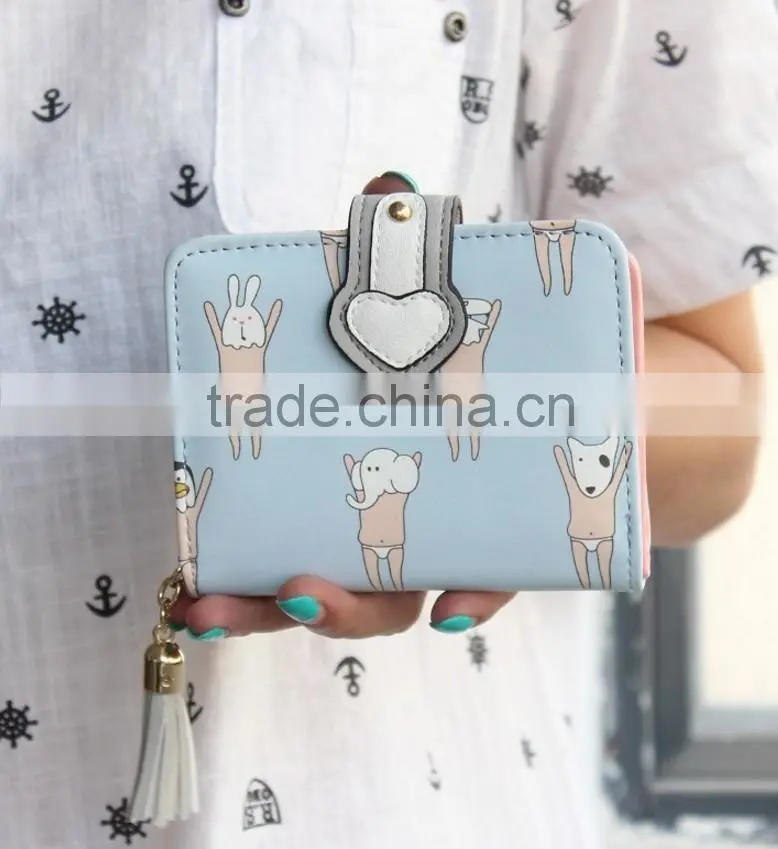 Luxury fashional and Elegant women use lady cash Wallet purse billetera cartera Pu Leather para dama mujer
