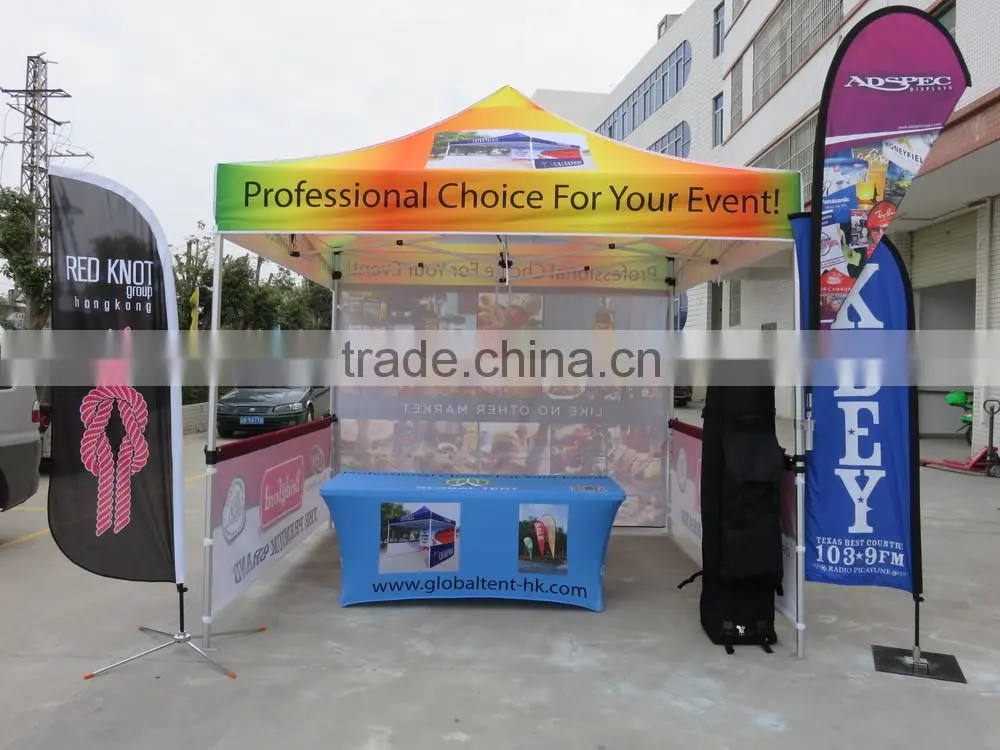 3x3m dye-sublimation print advertising tent/colorful print canopy