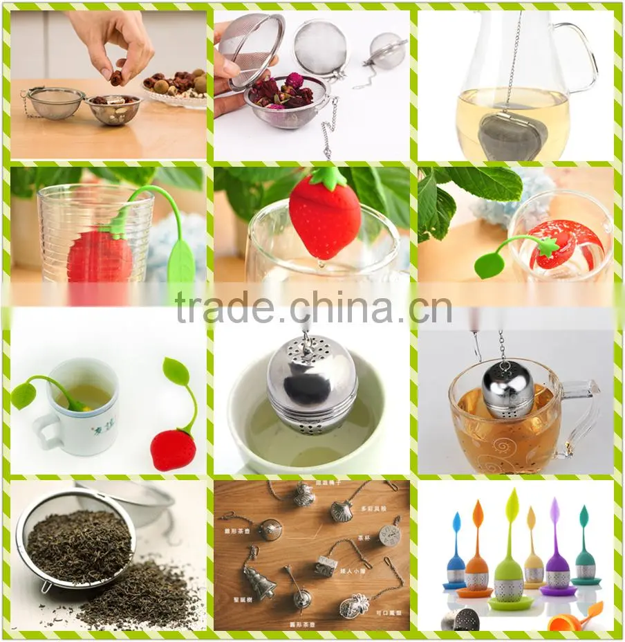 Private labeling great varieties silicone tea infuser