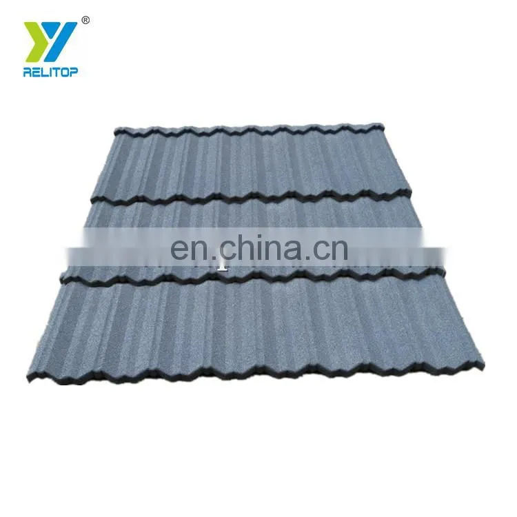 Made From China 0.5 Mm Thick Aluminum Zinc Roofing Sheet High Quality Metal Stone Coated Roof Tile