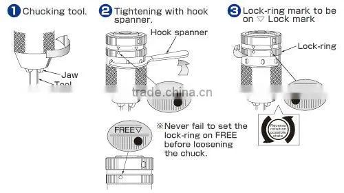 Yukiwa Super Keyless Dream Chucks(Drill Chuck)