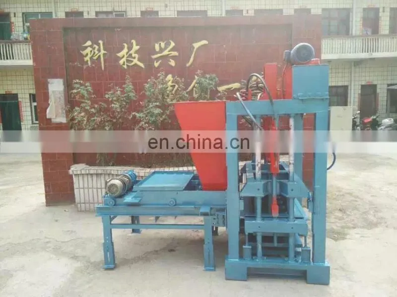 QTJ4-25 Small Manual Hollow block machine Fly Ash Brick Making Equipment Machinery For Small Industries