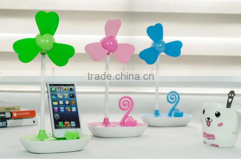 2016 mini fan battery mini plastic fan blade