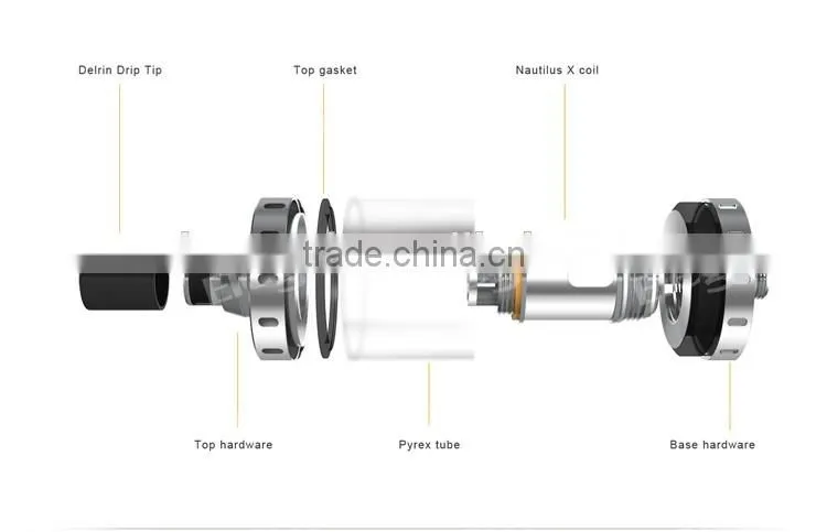 Eigate Newest Aspire Nautilus X atomizer 2ml tank with U-tech coil System Wholesale